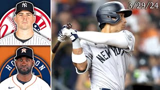 New York Yankees  Houston Astros  Game Highlights  32924 [upl. by Gerianne]