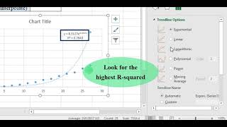 How to Do Nonlinear Interpolation Using Trendline in Excel [upl. by Lladnar586]