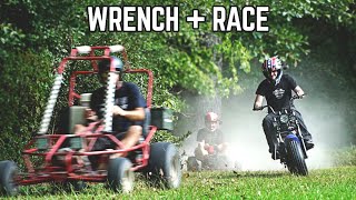 Backyard Racing  Wrenching  Mini Mayhem Prep [upl. by Kaiser]