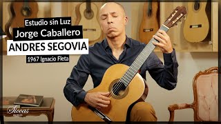 Jorge Caballero plays Estudio sin Luz by Andres Segovia on a 1957 Ignacio Fleta [upl. by Akemat443]