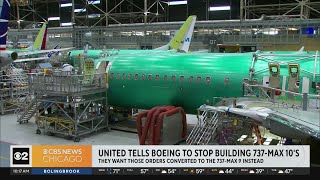 United tells Boeing to stop building 737 Max 10s [upl. by Eudoxia]