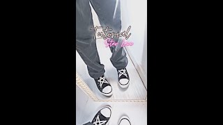 Como Fazer Star Lacing Shoes Tutorial  Viral [upl. by Columbus974]