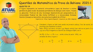 Vestibular da Bahiana  20211  Matemática  Questão 29 [upl. by Nylakcaj]