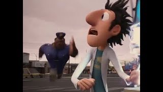 Officer Earl running Sonic mode MEME  Cloudy with a chance of Meatballs 2009 [upl. by Favien]