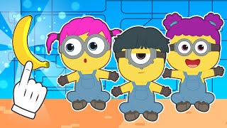 BABIES ALEX LILY NIKO AND LUNA 🤓🤓 Dress up as a MINIONS [upl. by Aenad]