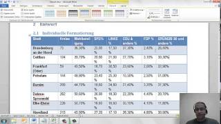 Word 2010 Tabellen meistern  002 Tabellen individuell und mit Vorlagen formatieren [upl. by Ridglea]