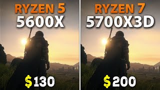 Ryzen 5 5600X vs Ryzen 7 5700X3D  Test in 9 Games [upl. by Ennayar]