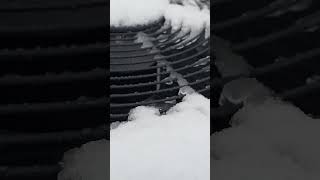 Trane XV18 Defrosting During Winter Storm Spring 2024 trane hvac [upl. by Menedez366]