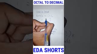 Octal to decimal conversion Electronic devices analysis [upl. by Barboza]