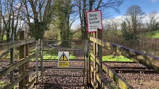 Park 2 FP Level Crossing in Devon 01032024 [upl. by Asyram]