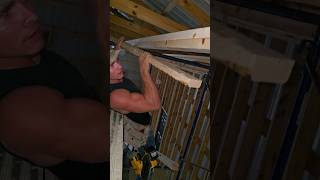 Putting Rafters on a ceiling [upl. by Ahcire]