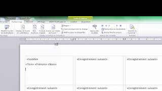 Etiquettes avec Word et Excel [upl. by Witty]