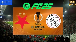 FC 25  Slavia Prag vs Ajax  UEFA Europa Leagur 2425 FULL MATCH  PS5 [upl. by Holmes]