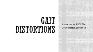 Gait Distortions  Biomechanics [upl. by Ahsito688]