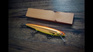 Lure making  Classic Crankbait from scrap wood [upl. by Lledal]