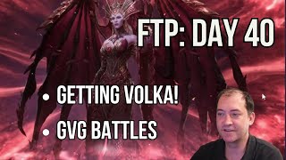 Watcher of Realms FTP Day 40 Collecting and awakening Volka GVG battles [upl. by Cosme]