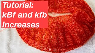 Knitting tutorial kBf and kfb increases for the Ranunculus sweater [upl. by Latrena188]