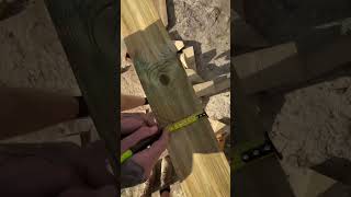 Cutting in some hip Jack rafters carpentry carpenter roof roofing joiner tools [upl. by Haggi]