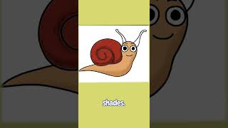 Cute Snail Drawing Tutorial for Kids [upl. by Gamages]