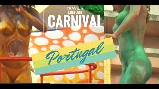 Popular street Carnival in Loule on the Algarve Portugal [upl. by Airres]