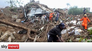 Brazil Devastating mudslides kill dozens in Petropolis [upl. by Arit]