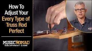 One Video on How to Measure amp Adjust Every Type of Truss Rod on an Electric Acoustic amp Bass Guitar [upl. by Fredra]