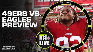 NFL Live UNANIMOUSLY picks 49ers to beat Eagles 🔮  NFL Live [upl. by Lesde]