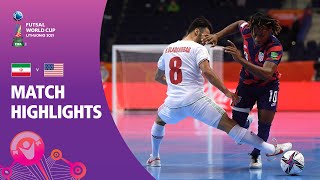 IR Iran v USA  FIFA Futsal World Cup 2021  Match Highlights [upl. by Infield]