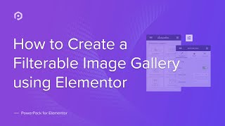 How to create a Filterable Image Gallery using Elementor  PowerPack Elements Addon [upl. by Etteniotnna]