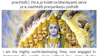 Bhagavad Gita Chapter 11  Verse 32 [upl. by Kasey252]