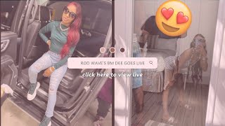 ROD WAVE GIRLFRIEND  BABY MOMMA DEE GOES LIVE AND GOES OFF ON FANS WHO ASKS TO SEE HER KIDS [upl. by Annid]