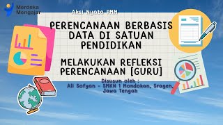 Perencanaan Berbasis Data di Satuan Pendidikan  Melakukan Refleksi Perencanaan  Aksi Nyata PMM [upl. by Vyse582]