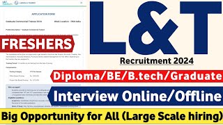 LampT Recruitment 2024  Freshers  DiplomaBEBtech  Job Vacancy 2024  LampT Jobs 2024  Mnc Jobs 🔥 [upl. by Akemehs]