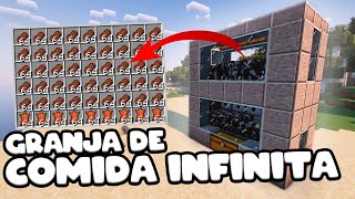 🐄 ¡CARNE y CUERO INFINITOS en Minecraft 121 🤯 La GRANJA de VACAS Más FÁCIL 🐮 Bedrock y Java [upl. by Nolyk]