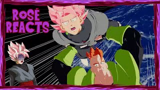 Rosé Goku Black Reacts to Kale And Caulifla Joins Dragonball Fighter Z [upl. by Lessard707]