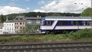 Bahnverkehr im Bahnhof WuppertalUnterbarmen mit Br 110nWagen Br 111ICEICTalent 2 und Lint [upl. by Yelrebmyk]