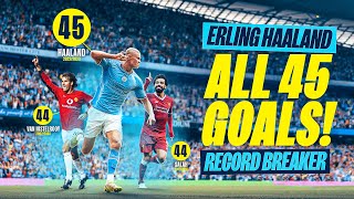 ERLING HAALAND RECORD BREAKER  Every goal of his Man City career so far [upl. by Kwabena866]