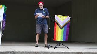 Poetry in the Park 2024 Poet Angus Pratt on Open Mic [upl. by Rollin]