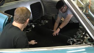 How to install a new carpet Kit in your Classic Car  Hagerty DIY [upl. by Llebanna]