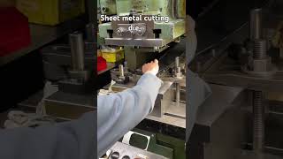 Sheet metal cutting die one shot machine toolroomfamily tools machine music cutebaby cut [upl. by Nomra]