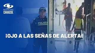 Video del momento en el que una auxiliar de Policía salva a menor de edad de ser asesinada [upl. by Quintus97]