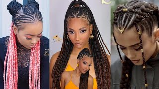 🔥Très belles coiffures africaines nattes tresses tendances 2024AfricanHairstyles [upl. by Ahgiela964]