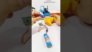 Servo Motor powered by Remote control  making auto rickshaw with servo Motor steering  DC motor [upl. by Natsyrt]