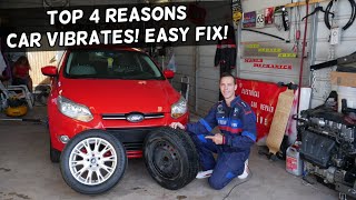 WHY CAR VIBRATES WHEN DRIVING AT HIGH SPEED EASY FIX [upl. by Serilda454]