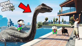 Shinchan And Franklin Saved A Dinosaur in GTA 5 [upl. by Dayle]