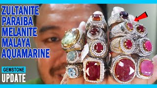 GEMSTONES UPDATE 10042023 RUBY BURMA MOZAMBIQUE TANZANIA ZULTANITE MALAYA MANDARINE MELANITE GARNET [upl. by Hak]