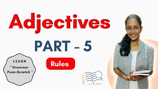 Adjectives in English Grammar  In Tamil  Adjectives Rules Part  5  Daily Kattral [upl. by Kirschner648]