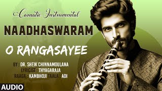 Carnatic Classical Instrumental  Naadhaswaram  O Rangasayee  By Dr Sheik Chinnamoulana [upl. by Chambers]