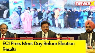 ECI to Hold Press Conference Today  Press Meet Day Before Election Results  General Elections 2024 [upl. by Nirmak]