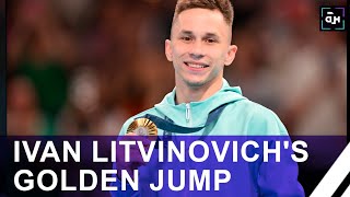 Ivan Litvinovich is the champion of the Olympic Games2024 in trampoline jumping [upl. by Atreb]